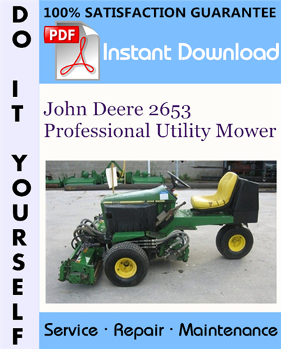 Thumbnail John Deere 2653 Professional Utility Mower Technical Manual ☆ Thumbnail John Deere 2653 Professional Utility Mower Technical Manual ☆