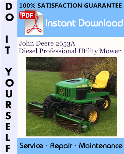 Thumbnail John Deere 2653A Diesel Professional Utility Mower Technical Manual ☆ Thumbnail John Deere 2653A Diesel Professional Utility Mower Technical Manual ☆