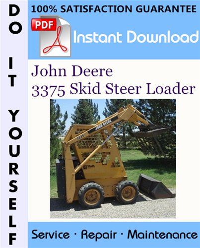 Thumbnail John Deere 3375 Skid Steer Loader Technical Manual ☆