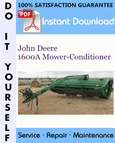 Thumbnail John Deere 1600A Mower-Conditioner Service Repair Workshop Manual ☆ Thumbnail John Deere 1600A Mower-Conditioner Service Repair Workshop Manual ☆