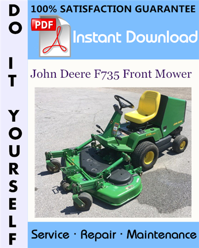 Thumbnail John Deere F735 Front Mower Technical Manual ☆