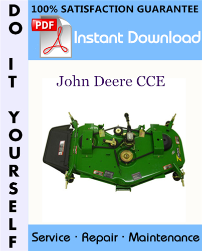 Thumbnail John Deere CCE Service Repair Workshop Manual ☆