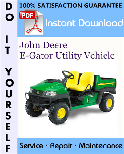 Thumbnail John Deere E-Gator Utility Vehicle Technical Manual ☆