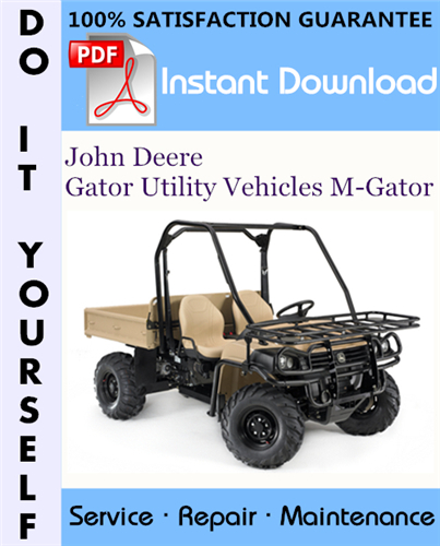 Thumbnail John Deere Gator Utility Vehicles M-Gator Technical Manual ☆