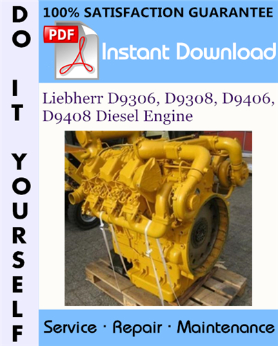 Thumbnail Liebherr D9306, D9308, D9406, D9408 Diesel Engine Technical Manual ☆