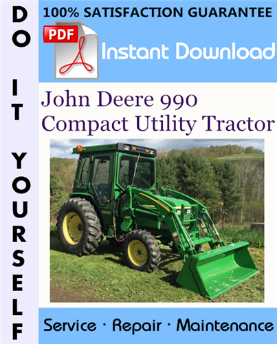Thumbnail John Deere 990 Compact Utility Tractor Technical Manual ☆