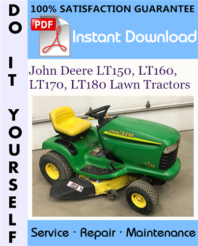 Thumbnail John Deere LT150, LT160, LT170, LT180 Lawn Tractors Technical Manual ☆