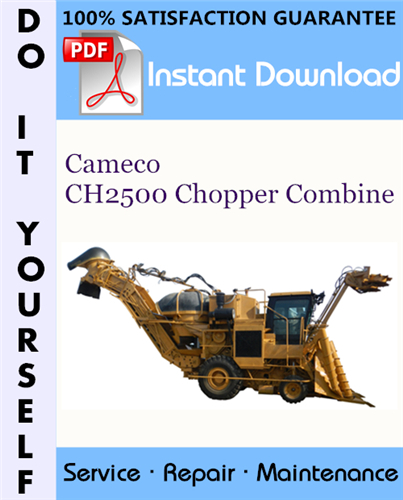 Thumbnail Cameco CH2500 Chopper Combine Repair Technical Manual ☆