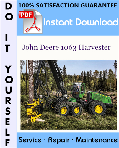 Thumbnail John Deere 1063 Harvester Technical Manual ☆