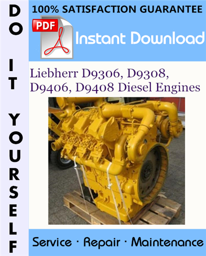 Thumbnail Liebherr D9306, D9308, D9406, D9408 Diesel Engines Service Repair Workshop Manual ☆ Thumbnail Liebherr D9306, D9308, D9406, D9408 Diesel Engines Service Repair Workshop Manual ☆
