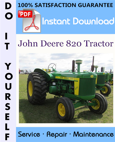 Thumbnail John Deere 820 Tractor Technical Manual ☆
