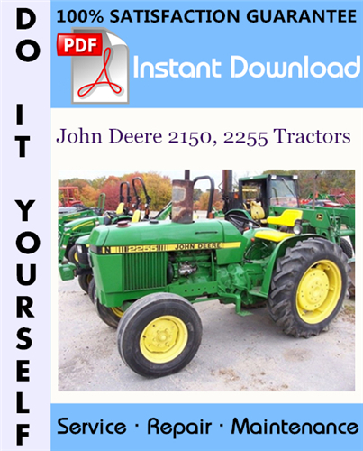 Thumbnail John Deere 2150, 2255 Tractors Technical Manual ☆