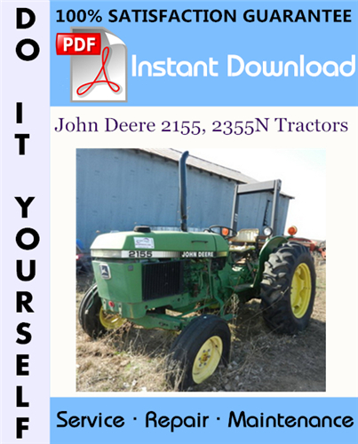 Thumbnail John Deere 2155, 2355N Tractors Repair Technical Manual ☆ Thumbnail John Deere 2155, 2355N Tractors Repair Technical Manual ☆