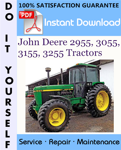Thumbnail John Deere 2955, 3055, 3155, 3255 Tractors Technical Manual ☆