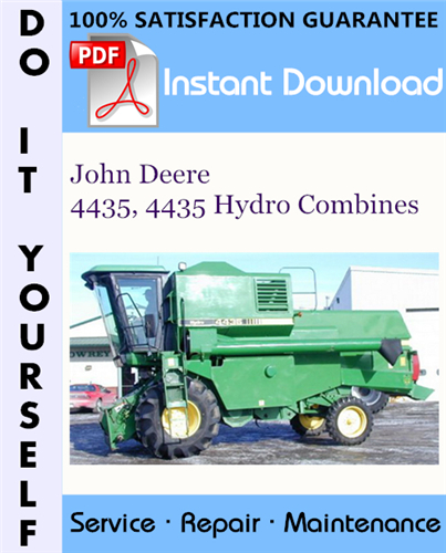 Thumbnail John Deere 4435, 4435 Hydro Combines Technical Manual ☆