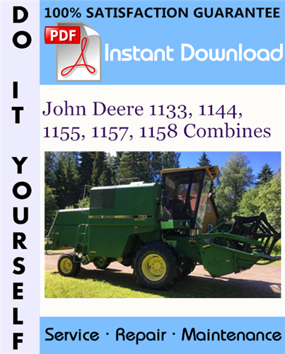 Thumbnail John Deere 1133, 1144, 1155, 1157, 1158 Combines Technical Manual ☆