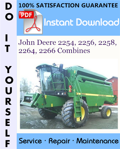 Thumbnail John Deere 2254, 2256, 2258, 2264, 2266 Combines Technical Manual ☆