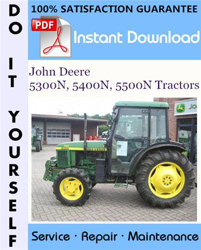 Thumbnail John Deere 5300N, 5400N, 5500N Tractors Technical Manual ☆
