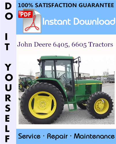 Thumbnail John Deere 6405, 6605 Tractors Repair Technical Manual ☆