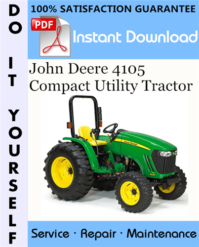 Thumbnail John Deere 4105 Compact Utility Tractor Technical Manual ☆