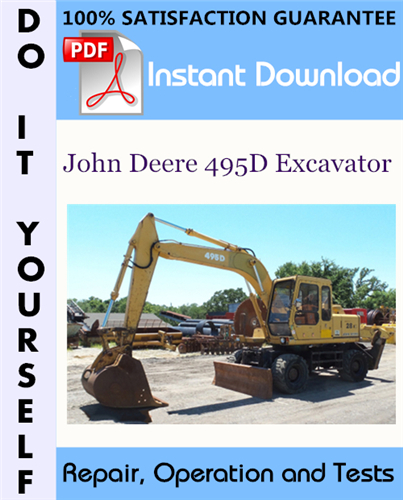 Thumbnail John Deere 495D Excavator Repair, Operation and Tests Technical Manual ☆