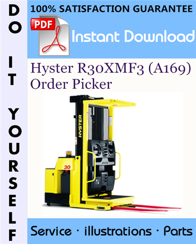 Thumbnail Hyster R30XMF3 (A169) Order Picker Parts Manual ☆