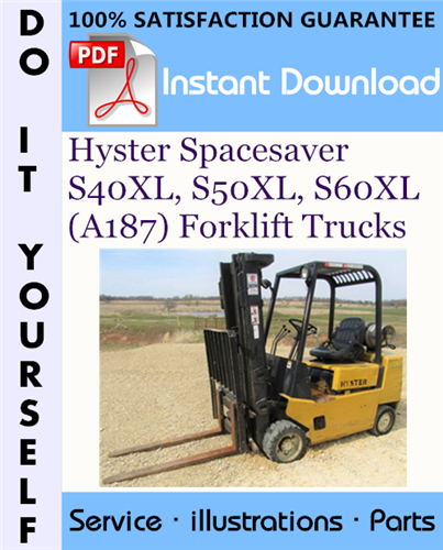 Thumbnail Hyster Spacesaver S40XL, S50XL, S60XL (A187) Forklift Trucks Parts Manual ☆