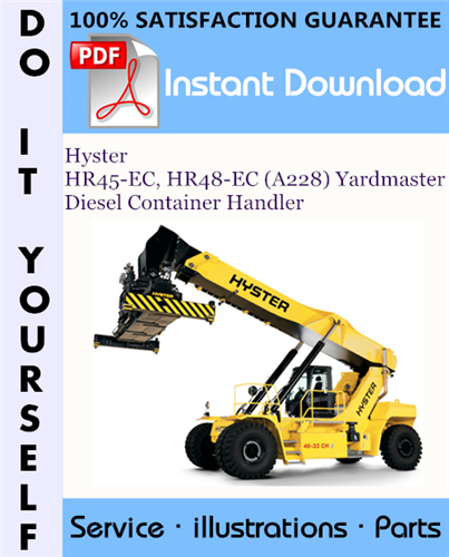 Thumbnail Hyster HR45-EC, HR48-EC (A228) Yardmaster Diesel Container Handler Parts Manual ☆