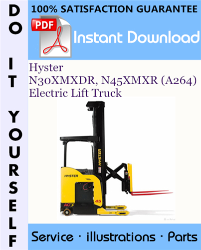 Thumbnail Hyster N30XMXDR, N45XMXR (A264) Electric Lift Truck Parts Manual ☆