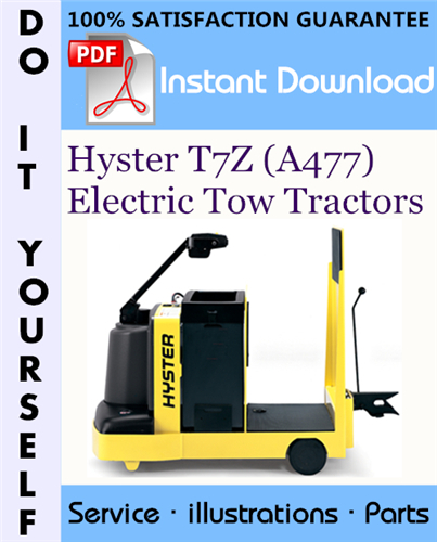 Thumbnail Hyster T7Z (A477) Electric Tow Tractors Parts Manual ☆