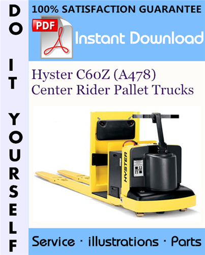 Thumbnail Hyster C60Z (A478) Center Rider Pallet Trucks Parts Manual ☆