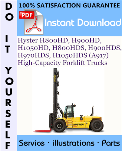 Thumbnail Hyster H800HD, H900HD, H1050HD, H800HDS, H900HDS, H970HDS, H1050HDS (A917) High-Capacity Forklift Trucks Parts Manual ☆ Thumbnail Hyster H800HD, H900HD, H1050HD, H800HDS, H900HDS, H970HDS, H1050HDS (A917) High-Capacity Forklift Trucks Parts Manual ☆