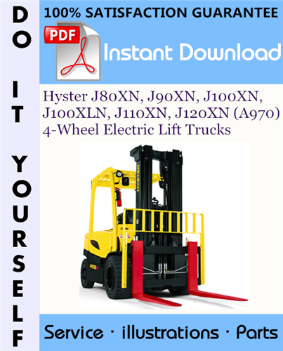 Thumbnail Hyster J80XN, J90XN, J100XN, J100XLN, J110XN, J120XN (A970) 4-Wheel Electric Lift Trucks Parts Manual ☆ Thumbnail Hyster J80XN, J90XN, J100XN, J100XLN, J110XN, J120XN (A970) 4-Wheel Electric Lift Trucks Parts Manual ☆