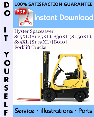Thumbnail Hyster Spacesaver S25XL (S1.25XL), S30XL (S1.50XL), S35XL (S1.75XL) [B010] Forklift Trucks Parts Manual ☆