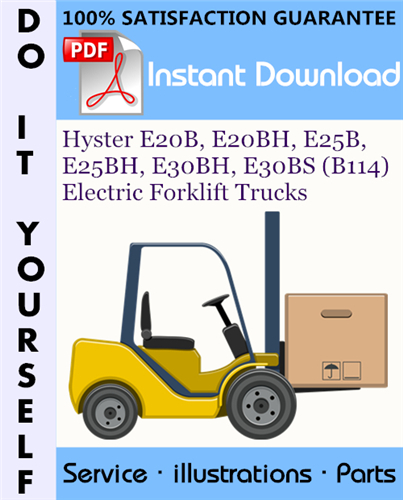 Thumbnail Hyster E20B, E20BH, E25B, E25BH, E30BH, E30BS (B114) Electric Forklift Trucks Parts Manual ☆ Thumbnail Hyster E20B, E20BH, E25B, E25BH, E30BH, E30BS (B114) Electric Forklift Trucks Parts Manual ☆