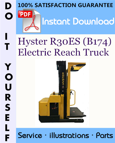 Thumbnail Hyster R30ES (B174) Electric Reach Truck Parts Manual ☆ Thumbnail Hyster R30ES (B174) Electric Reach Truck Parts Manual ☆