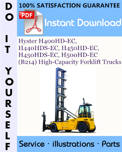 Thumbnail Hyster H400HD-EC, H440HDS-EC, H450HD-EC, H450HDS-EC, H500HD-EC (B214) High-Capacity Forklift Trucks Parts Manual ☆ Thumbnail Hyster H400HD-EC, H440HDS-EC, H450HD-EC, H450HDS-EC, H500HD-EC (B214) High-Capacity Forklift Trucks Parts Manual ☆