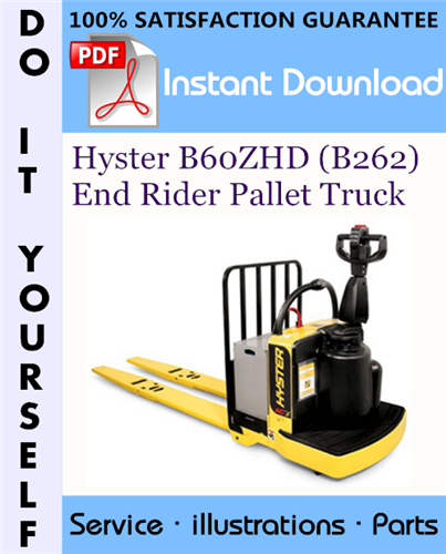 Thumbnail Hyster B60ZHD (B262) End Rider Pallet Truck Parts Manual ☆