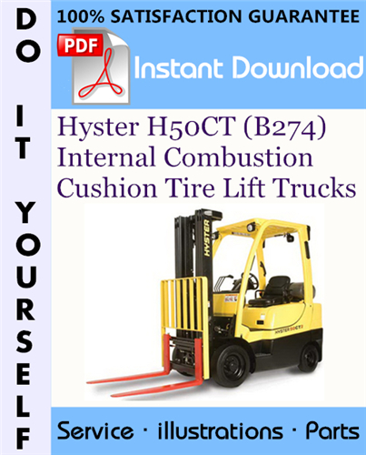 Thumbnail Hyster H50CT (B274) Internal Combustion Cushion Tire Lift Trucks Parts Manual ☆