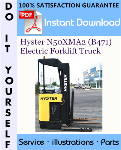 Thumbnail Hyster N50XMA2 (B471) Electric Forklift Truck Parts Manual ☆