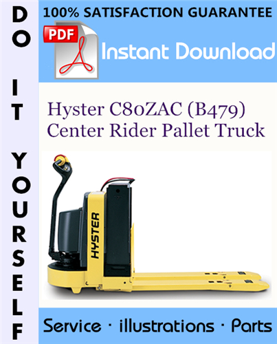 Thumbnail Hyster C80ZAC (B479) Center Rider Pallet Truck Parts Manual ☆