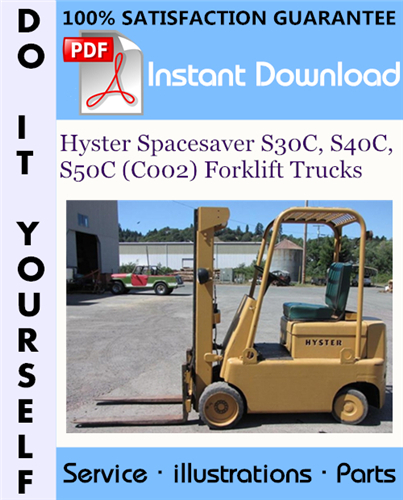 Thumbnail Hyster Spacesaver S30C, S40C, S50C (C002) Forklift Trucks Parts Manual ☆