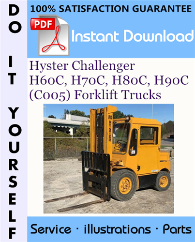 Thumbnail Hyster Challenger H60C, H70C, H80C, H90C (C005) Forklift Trucks Parts Manual ☆