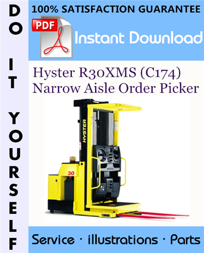 Thumbnail Hyster R30XMS (C174) Narrow Aisle Order Picker Parts Manual ☆