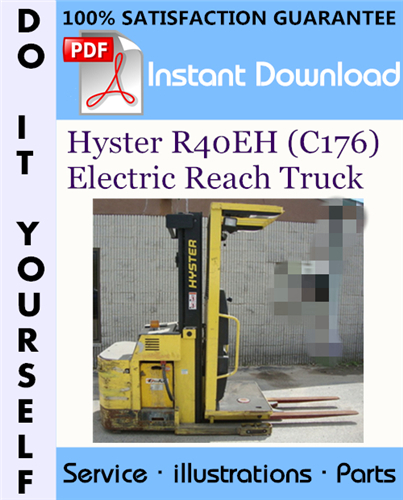 Thumbnail Hyster R40EH (C176) Electric Reach Truck Parts Manual ☆