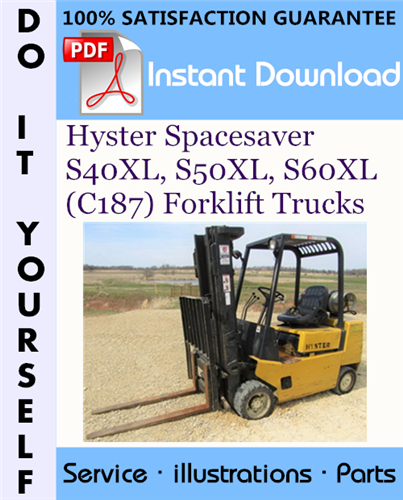 Thumbnail Hyster Spacesaver S40XL, S50XL, S60XL (C187) Forklift Trucks Parts Manual ☆