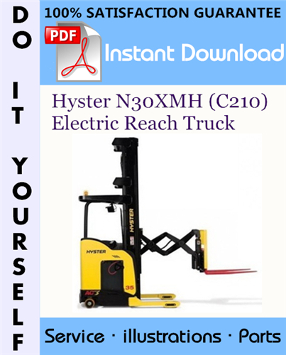 Thumbnail Hyster N30XMH (C210) Electric Reach Truck Parts Manual ☆