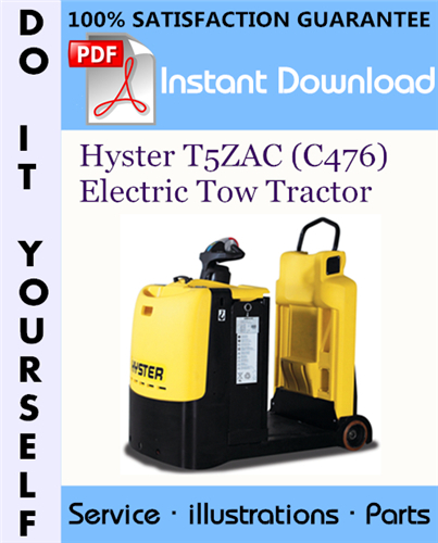 Thumbnail Hyster T5ZAC (C476) Electric Tow Tractor Parts Manual ☆