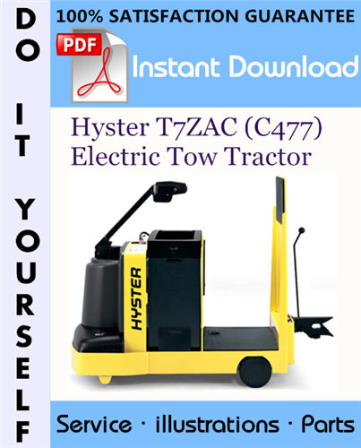 Thumbnail Hyster T7ZAC (C477) Electric Tow Tractor Parts Manual ☆
