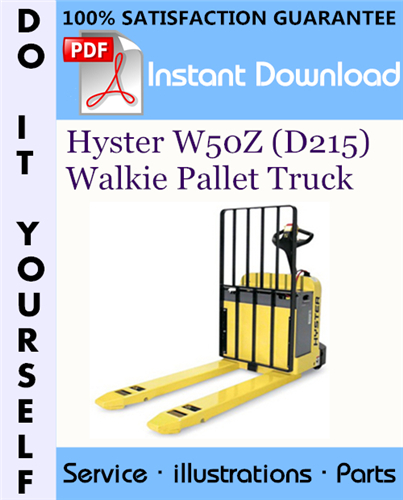 Thumbnail Hyster W50Z (D215) Walkie Pallet Truck Parts Manual ☆